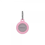 Onsala Apple AirTag Holder Silikon med Nøkkelring Rosa