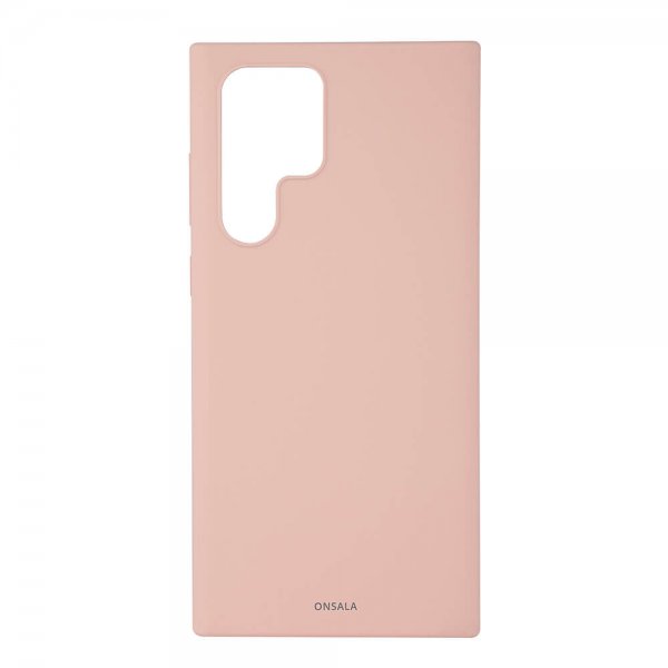 Onsala Samsung Galaxy S22 Ultra Deksel Silikon Sand Pink