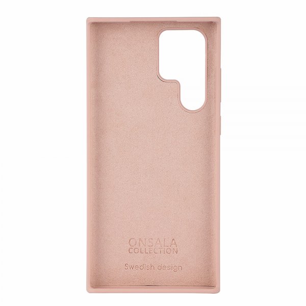 Onsala Samsung Galaxy S22 Ultra Deksel Silikon Sand Pink