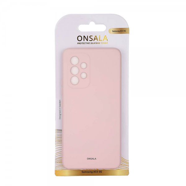 Onsala Samsung Galaxy A53 5G Deksel Silikon Chalk Pink