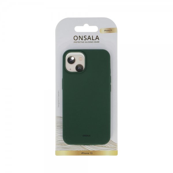 Onsala iPhone 13 Deksel Silikon Olive Green