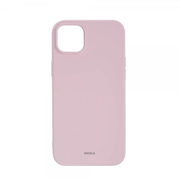 Onsala iPhone 14 Plus Deksel Silikon Chalk Pink