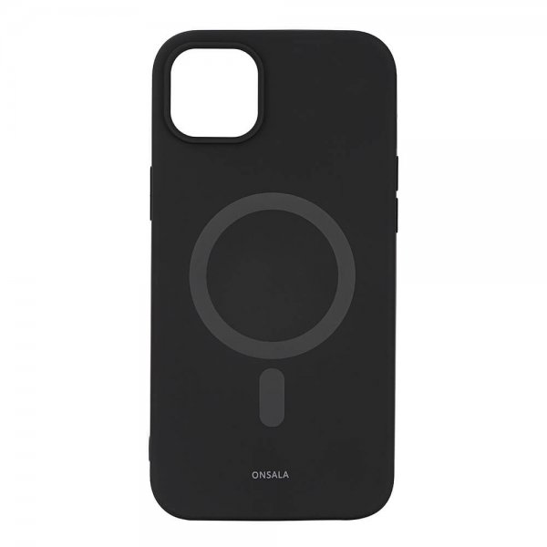 Onsala iPhone 14 Plus Deksel MagSeries Silicone Svart
