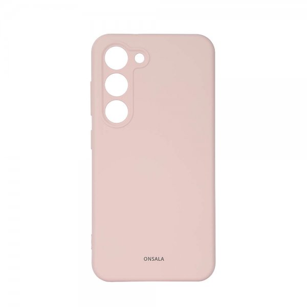 Onsala Samsung Galaxy S23 Deksel Silikon Chalk Pink