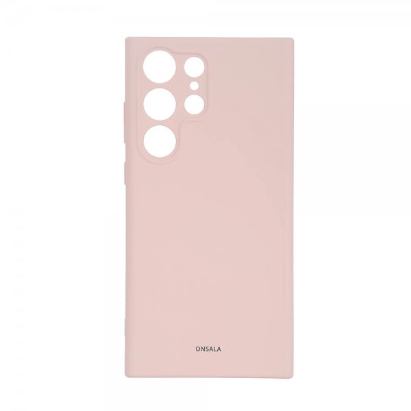 Onsala Samsung Galaxy S23 Ultra Deksel Silikon Chalk Pink