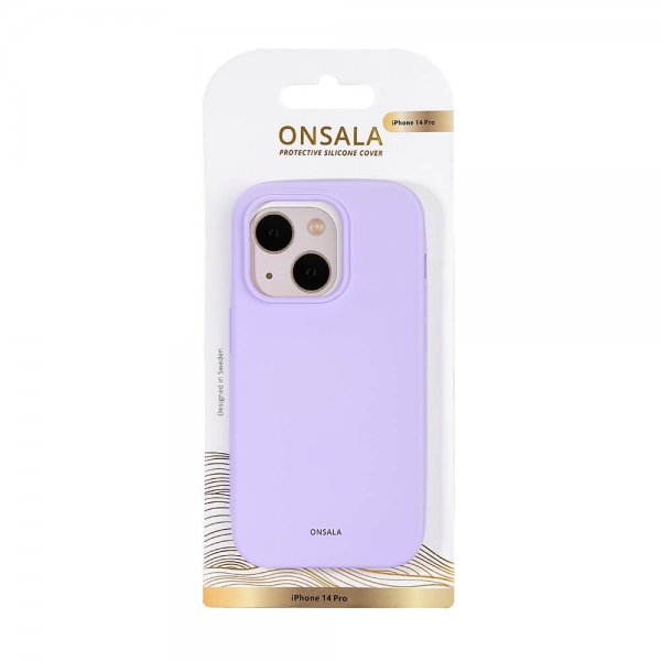 Onsala iPhone 14 Pro Deksel Silikon Lilla
