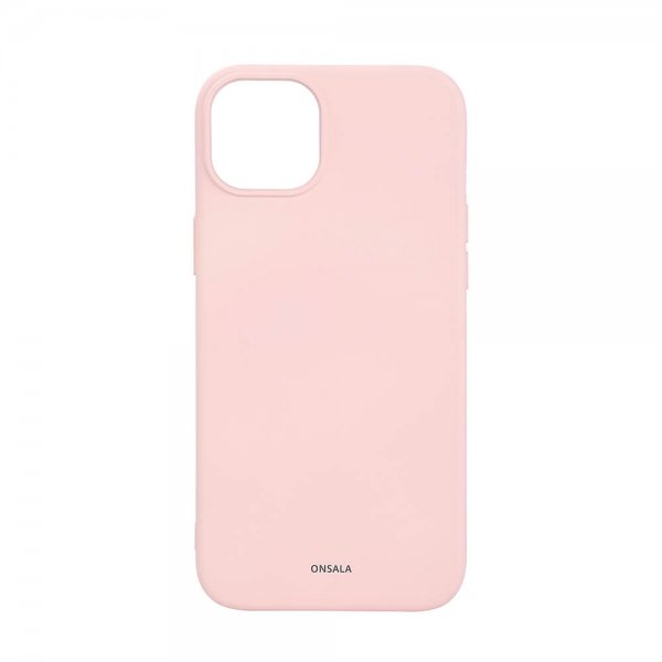 Onsala iPhone 15 Plus Deksel Silicone Touch MagSeries Chalk Pink