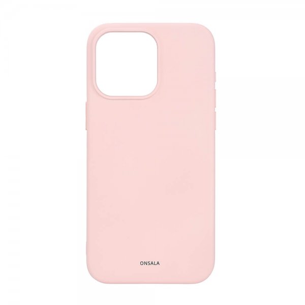 Onsala iPhone 15 Pro Max Deksel Silicone Touch MagSeries Chalk Pink
