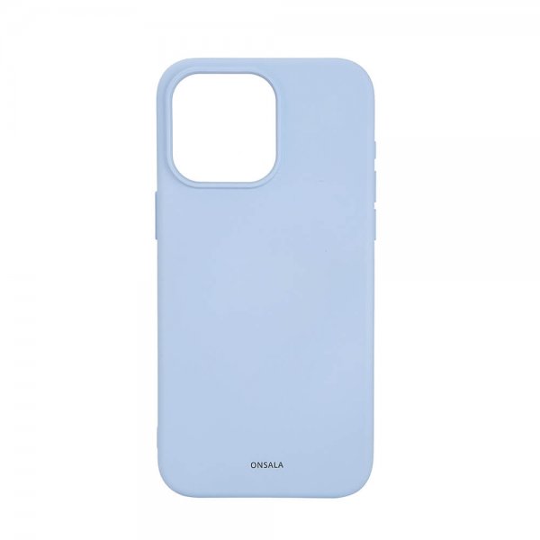 Onsala iPhone 15 Pro Max Deksel Silicone Touch MagSeries Lyseblå