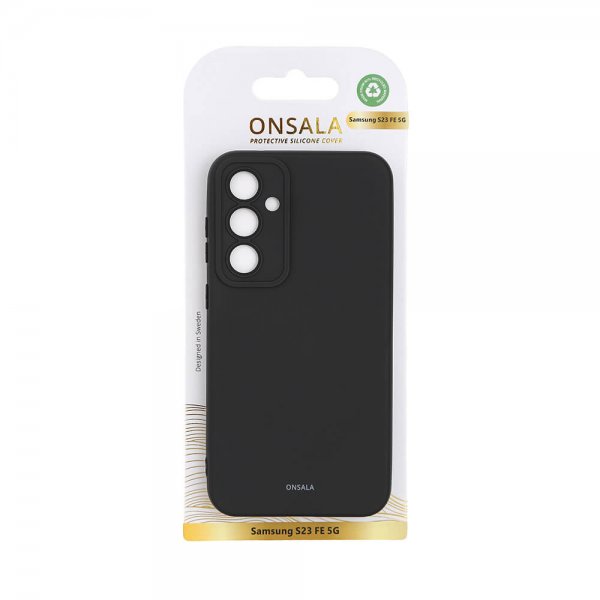 Onsala Samsung Galaxy S23 FE Deksel Silikon Svart