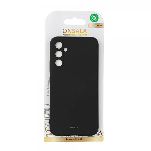 Onsala Samsung Galaxy A35 Deksel Silicone Touch Svart