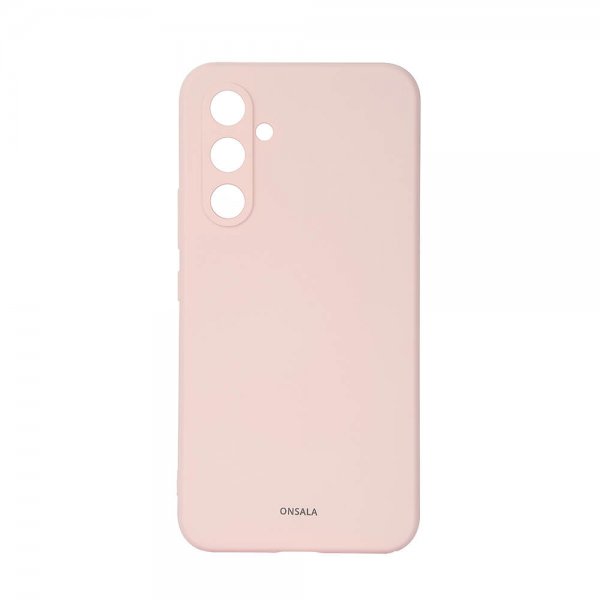 Onsala Samsung Galaxy A55 Deksel Silicone Touch Chalk Pink