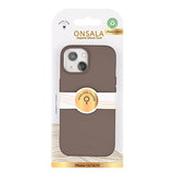 Onsala iPhone 13/iPhone 14/iPhone 15 Deksel Silicone Touch Chocolate