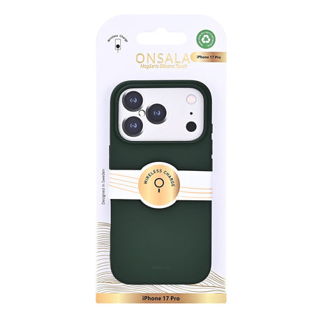 Onsala iPhone 17 Pro/iPhone 18 Pro Deksel Silikonfølelse Olive Green