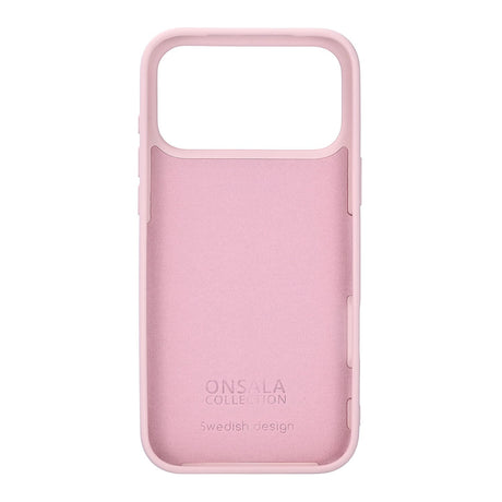 Onsala iPhone 17 Pro Max/iPhone 18 Pro Max Deksel Silikonfølelse Chalk Pink