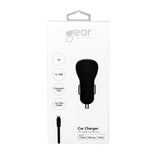 Gear Bil laddare 1xUSB 1A Lightning Kabel 1m MFI Svart