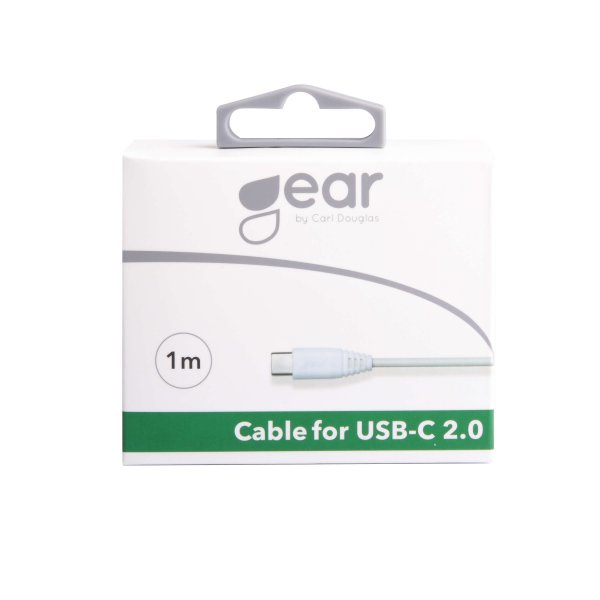Gear Ladekabel USB-A til USB-C 1m Hvit