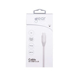 Gear Ladekabel USB-A til USB-C 2m Hvit