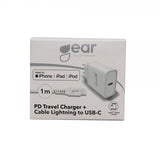 Gear Lader 1xUSB-C PD 20W Kabel Lightning til USB-C