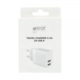 Gear Lader 2xUSB-A 3.4A Hvit
