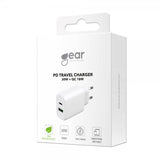 Gear Lader PD/PPS Travel Charger 30W + QC 18W Hvit