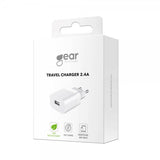 Gear Lader Travel Charger 2.4A Hvit