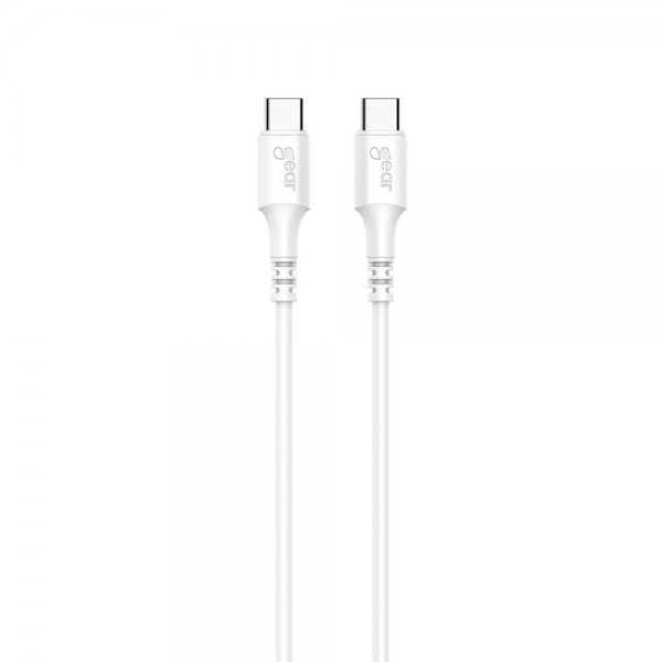 Gear Kabel USB-C/USB-C 0.5m Hvit