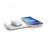 Zens Dual Aluminium Trådløs Charger Hvit
