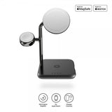 Zens 4-in-1 MagSafe + Watch Trådløs Charging Station Svart