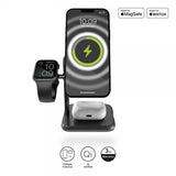 Zens 4-in-1 MagSafe + Watch Trådløs Charging Station Svart