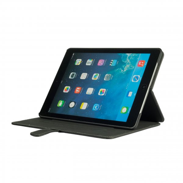 Onsala iPad 9.7 (gen 5/6) Etui Ekte Skinn Svart
