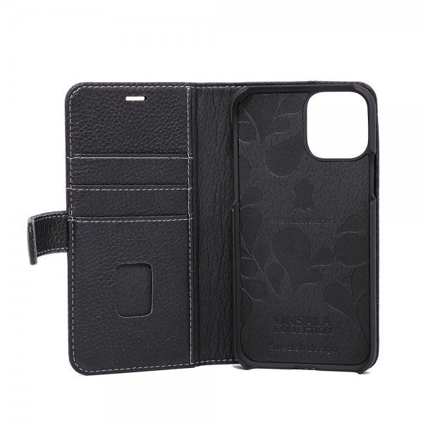 Onsala iPhone 11 Pro Etui Ekte Skinn Svart