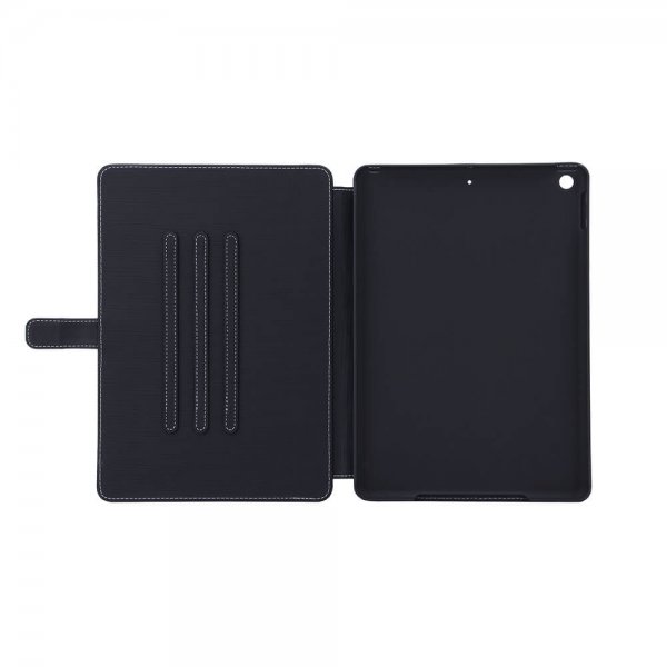 Onsala iPad 10.2 (gen 7/8/9) Etui Ekte Skinn Svart