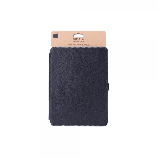 Onsala iPad Air 10.9 (gen 4/5) Etui Ekte Skinn Svart