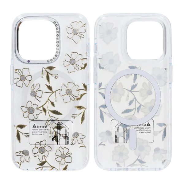 iPhone 16 Pro Deksel Mønster MagSafe Blomster