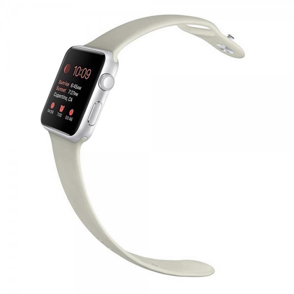 Apple Watch 44/45/46mm/Apple Watch Ultra Armbånd Silikon Beige