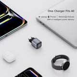 SiGN 45W Väggladdare med Display 2xUSB-C Grå
