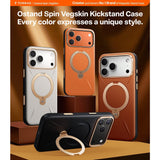 Torras iPhone 17 Pro Deksel Ostand Q3 Vegskin Pearl Gray