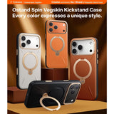 Torras iPhone 17 Pro Deksel Ostand Q3 Vegskin Obsidian Black