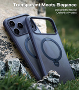 Torras iPhone 17 Pro Max Deksel Ostand Q3 Spin Deep Blue