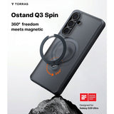Torras Samsung Galaxy S26 Plus Deksel Ostand Q3 Spin Obsidian Black