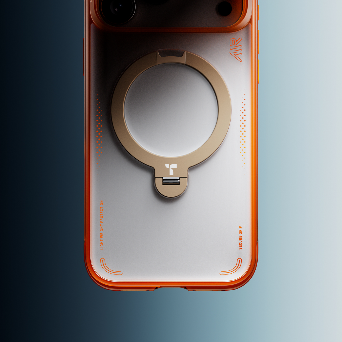 Torras iPhone 17 Pro Deksel Ostand Q3 Air Energy Oransje