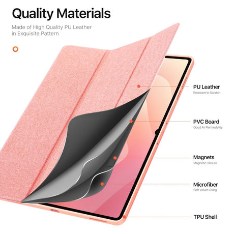 Dux Ducis Samsung Galaxy Tab S11 Ultra/S12 Ultra Etui DOMO Series Rosa