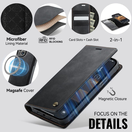 CaseMe iPhone 13 Etui C49 Series Svart