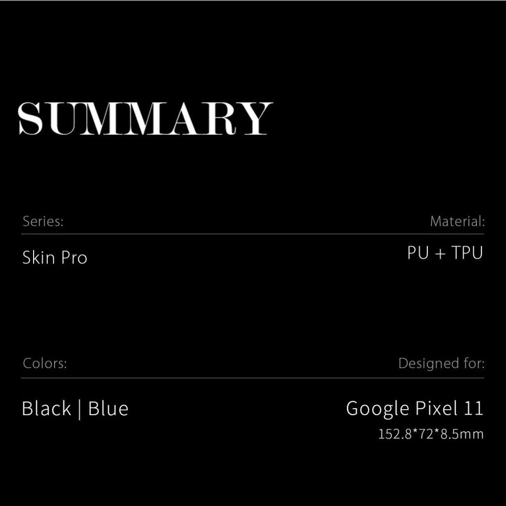 Dux Ducis Google Pixel 11 Etui Skin Pro Series Svart