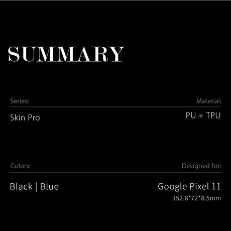 Dux Ducis Google Pixel 11 Etui Skin Pro Series Svart