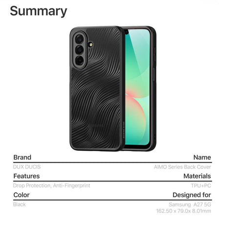 Dux Ducis Samsung Galaxy A27 Deksel Aimo Series Svart