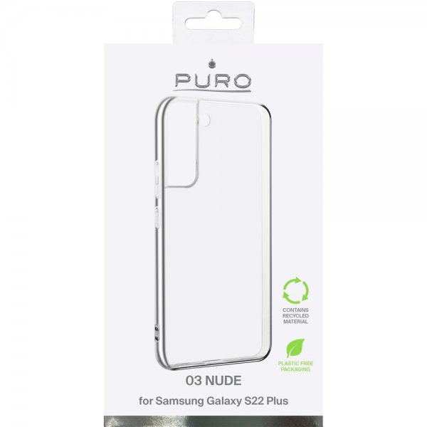 Puro Samsung Galaxy S22 Plus Deksel Nude Transparent