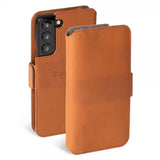 Krusell Samsung Galaxy S22 Etui Leather PhoneWallet Cognac