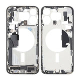 Midtramme med smådeler for iPhone 15 Pro Max - Hvit Titan OEM